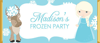 Personalised Chocolate Favors - Frozen Princess