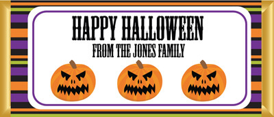 Personalised Chocolate Favours - Halloween Pumpkins