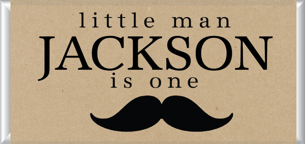 moustache bomboniere