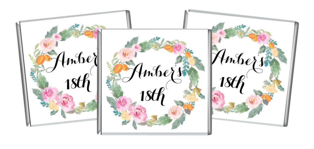 floral peonie wreath chocolates,floral chocolates,floral custom chocolates,floral personalised chocolates,mini personalised chocolates,personalised miniature chocolates,personalised mini chocolate labels,personalised mini chocolate bars,personalised mini chocolate favours,personalized mini chocolates,personalised chocolates with names,personalised chocolates near me