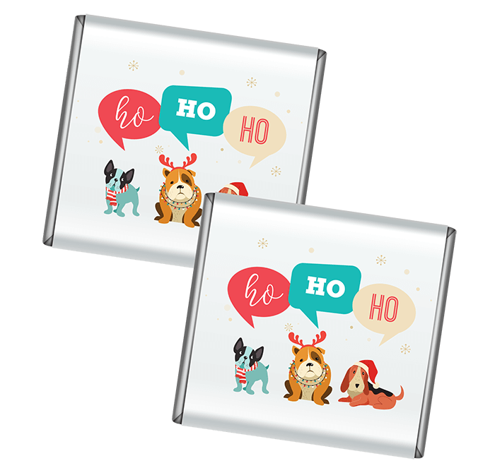 Doggy Design Christmas Petite Personalised Chocolates