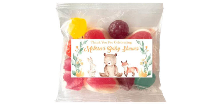 Woodlands Baby Personalised Lolly Bags