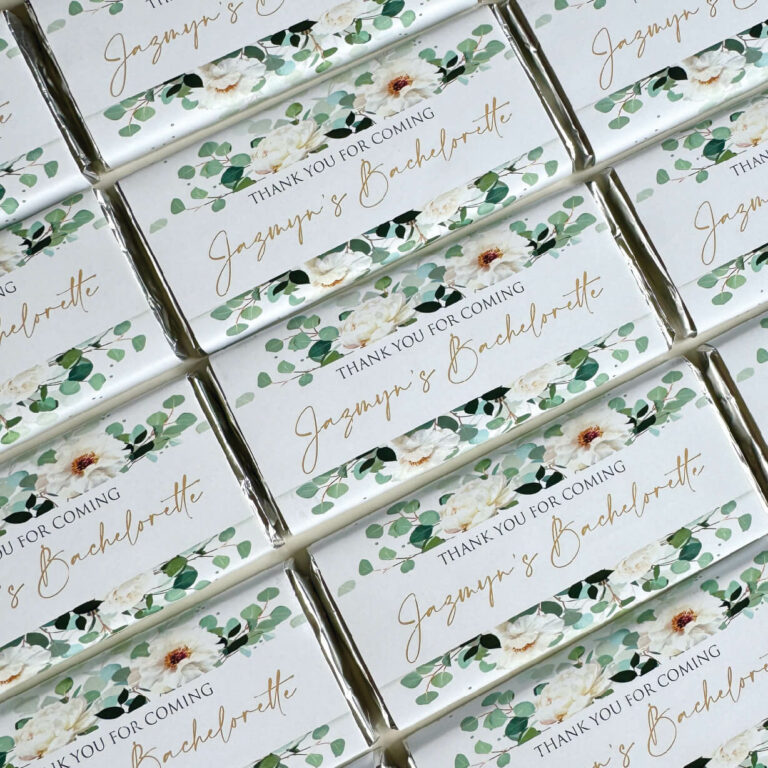 Pretty Vintage Florals Personalised Chocolate Bars