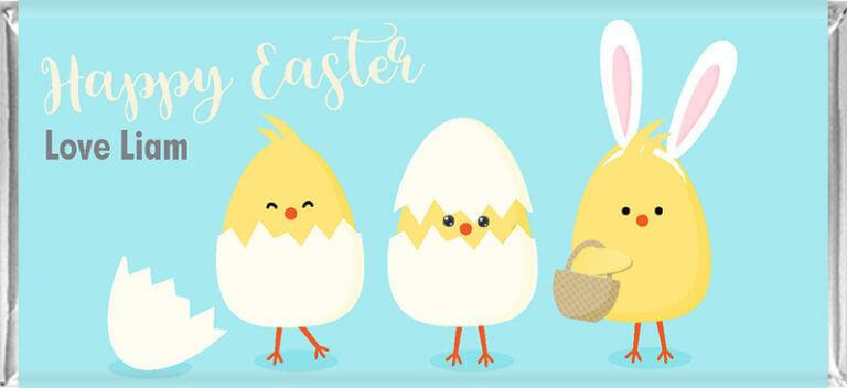 Funny Bunny Personalised Easter Chocolate Bars