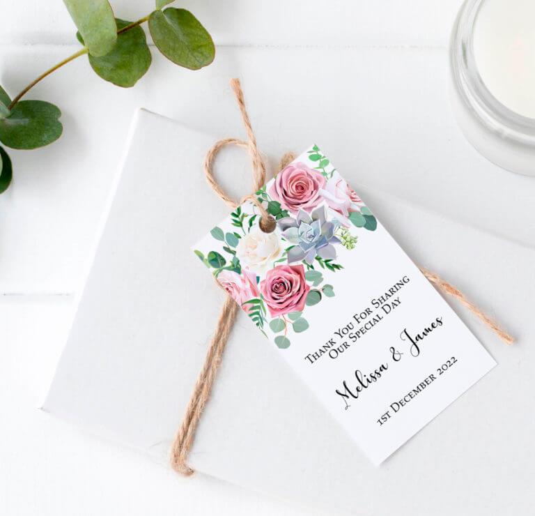 Personalised Gift Tags - Roses