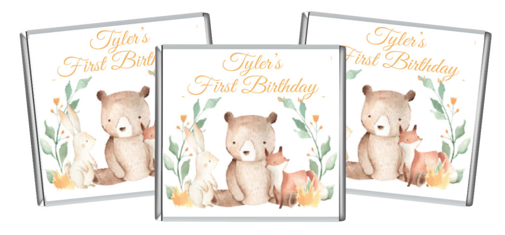 petite chocolate,personalised chocolates,baby shower favours,elephant & balloon chocolates