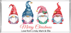 christmas chocolate bar favours