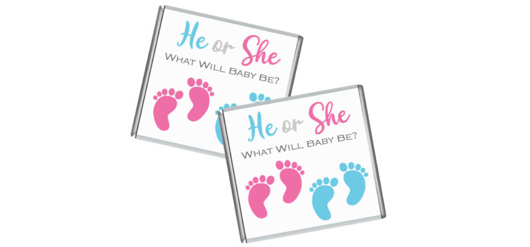 Baby Feet Petite Personalised Chocolates