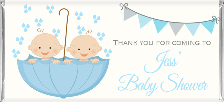 Twin Baby Boys Personalised Chocolates