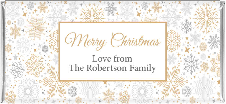 Silver & Gold Christmas Chocolate Bars