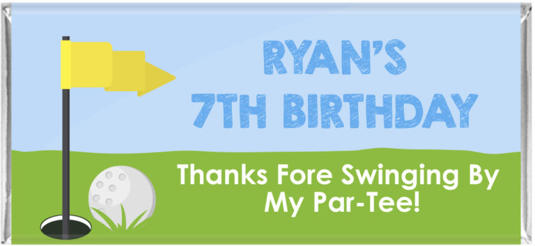 Golf Par-Tee Personalised Chocolate Bars