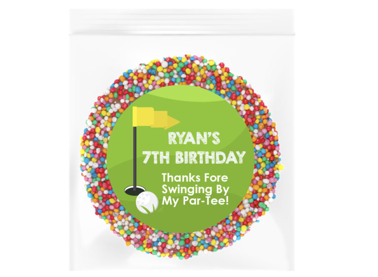 Golf Par-Tee Personalised Giant Chocolate Freckle