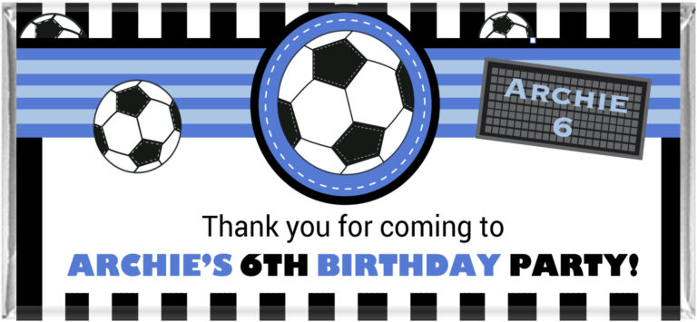 Soccer Party Personalised Chocolates