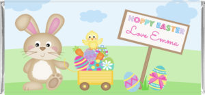 Bunny and cart easter chocolates