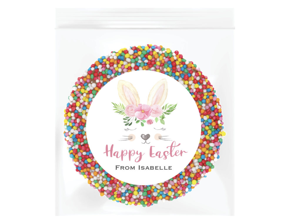 Floral Bunny Personalised Giant Freckle