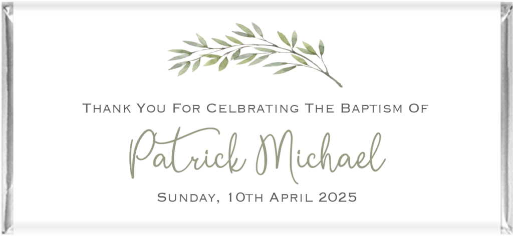 olive leaf persoanlised favours
