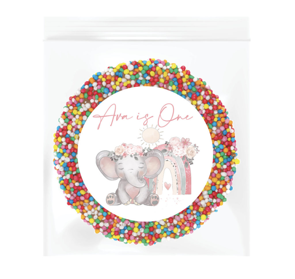 pink elephant birthday favours