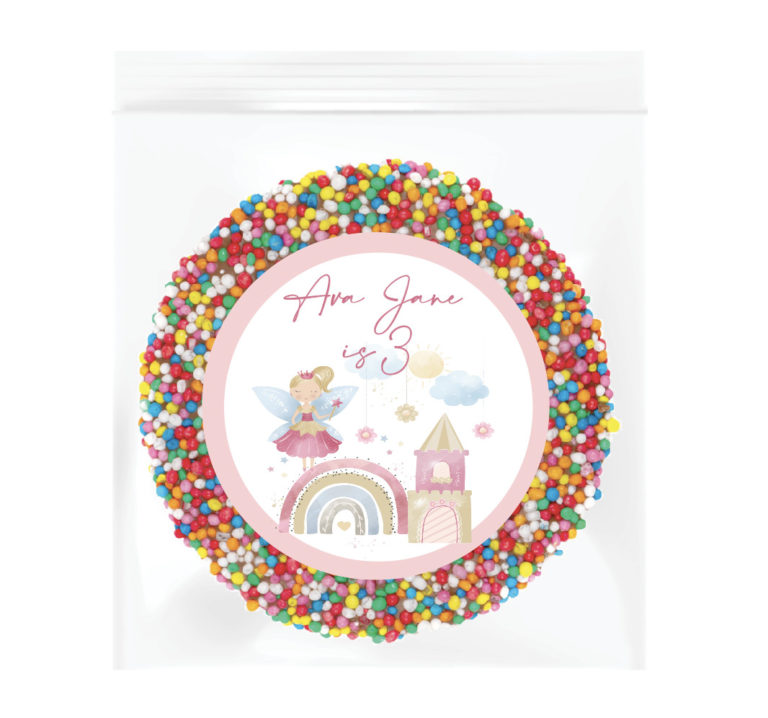 Fairy Themed Personalised Giant Chocolate Freckle
