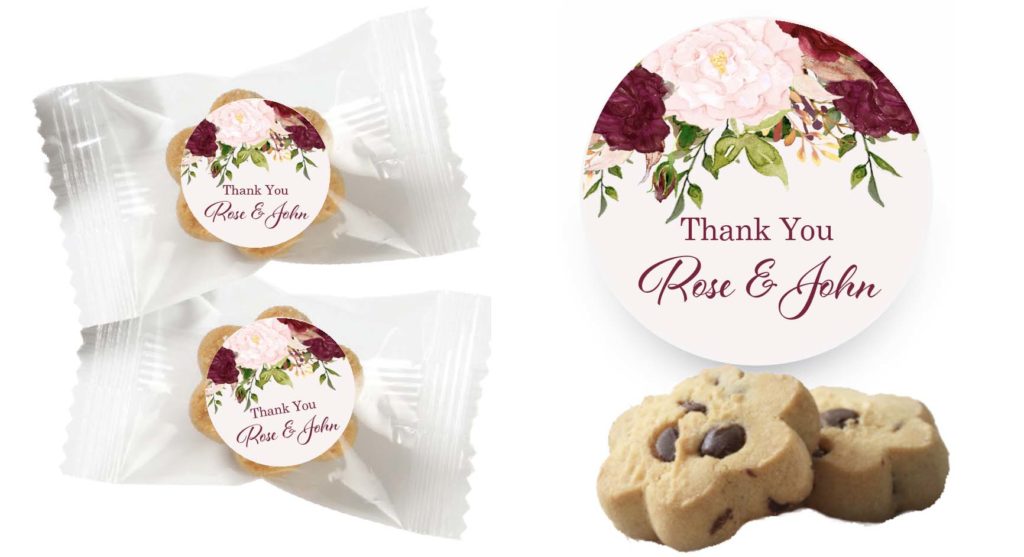 floral waterfall mini cookies