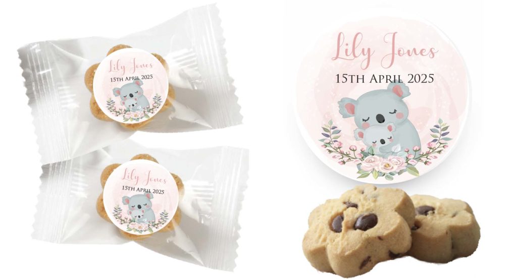 pink baby koala cookies