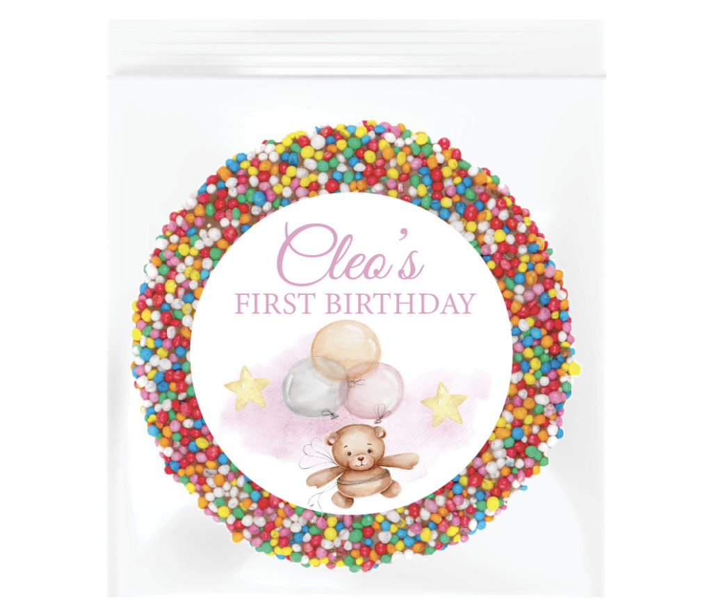 teddy balloons custom freckles
