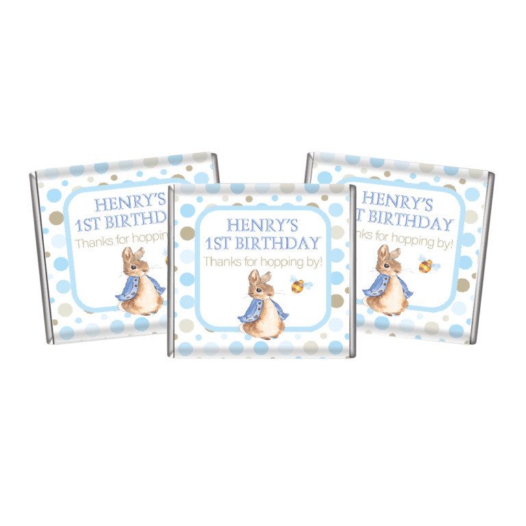 Peter Rabbit Petite Personalised Chocolate Favours