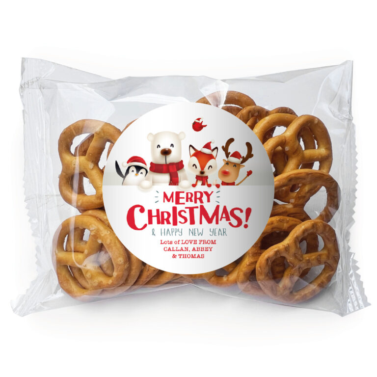 Christmas Cuties Personalised Pretzel Bags