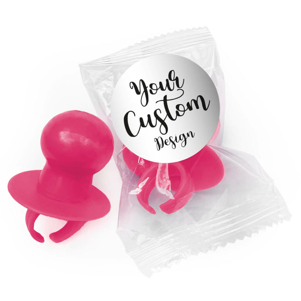 favour perfect favor dummy with custom label pink