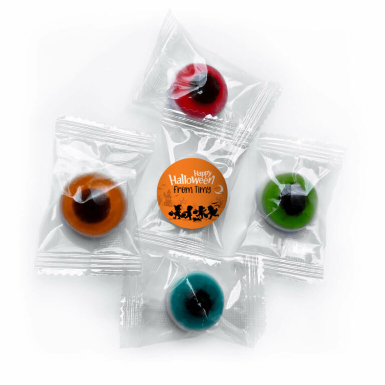 Halloween Kids Party Personalised Gummy Lolly Eyeballs