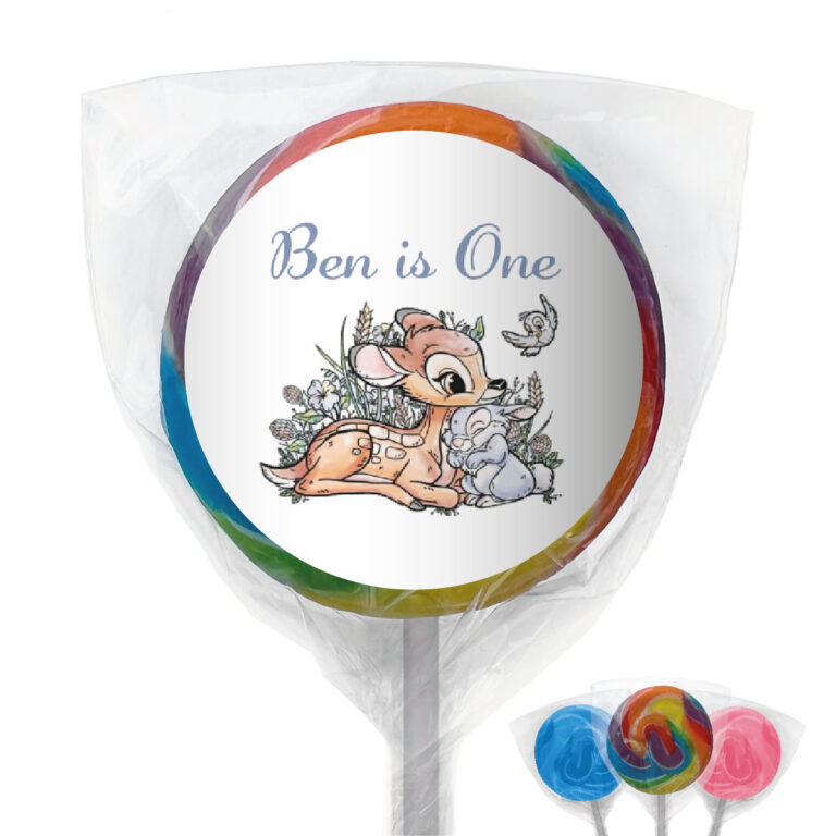 Bambi Deer Personalised Lollipops