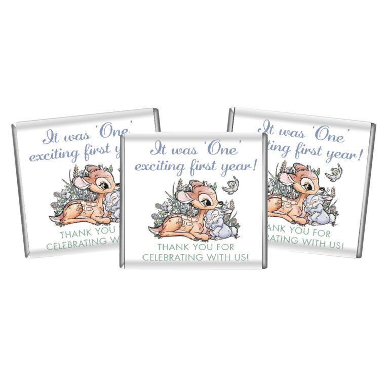 Bambi Deer Petite Personalised Chocolate Favours