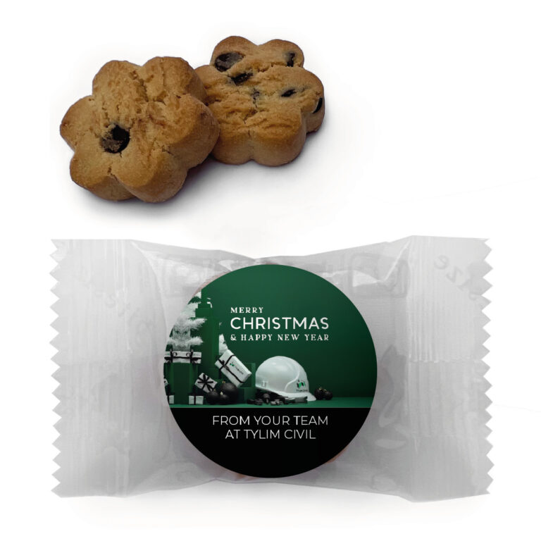 Construction Industry Christmas Personalised Mini Cookies