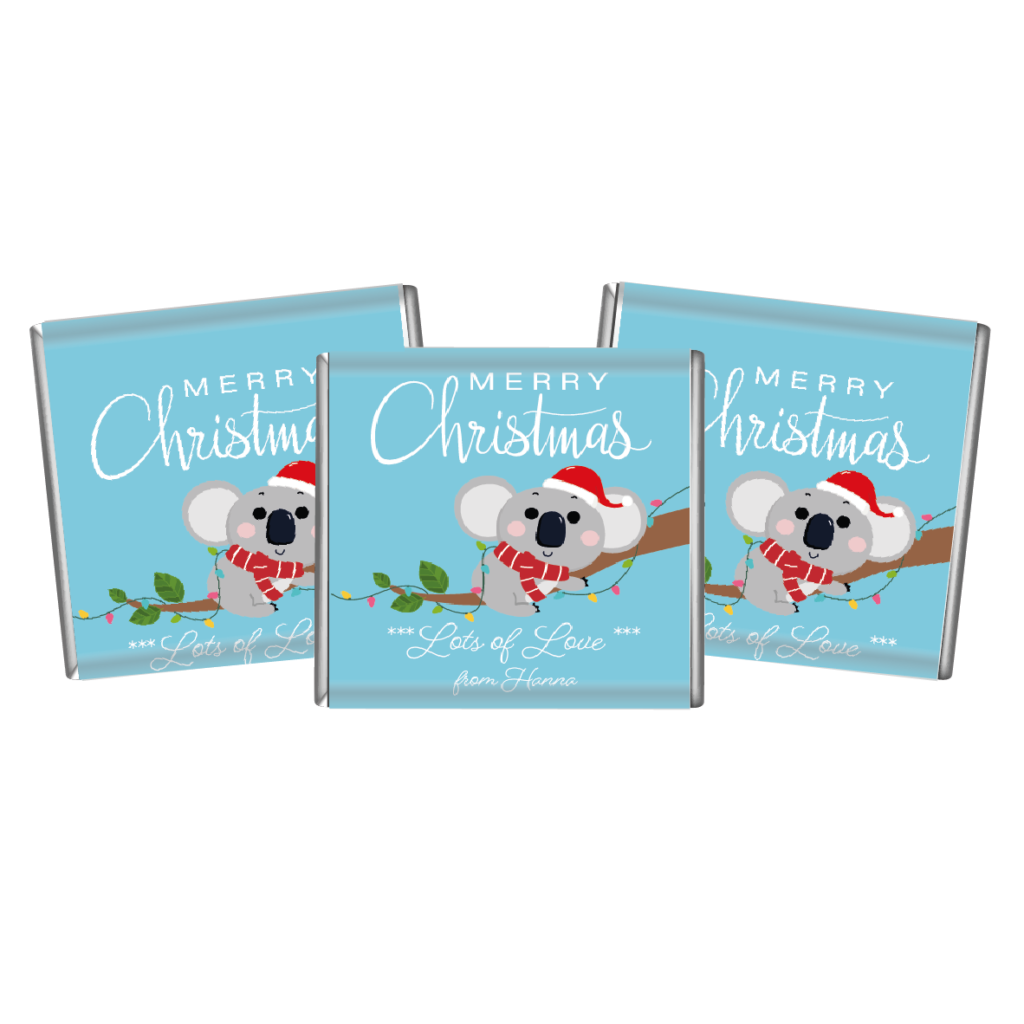 christmas koala cutie mini jelly bean bags