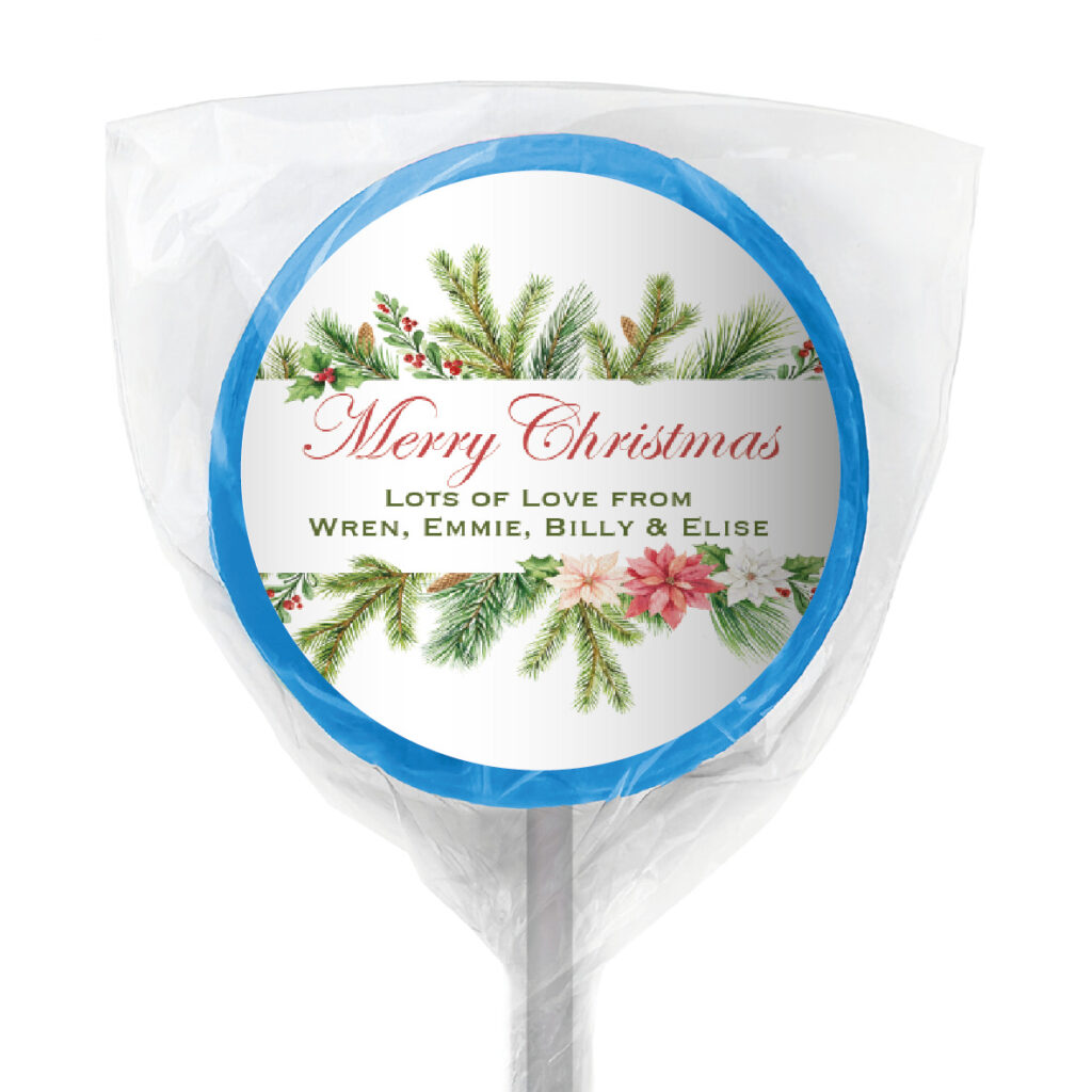 chocolate bar favours watercolour christmas