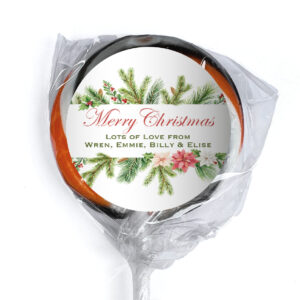 chocolate bar favours watercolour christmas