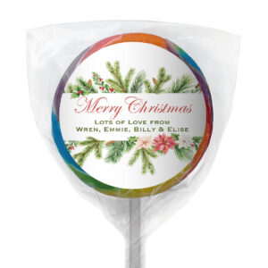 chocolate bar favours watercolour christmas