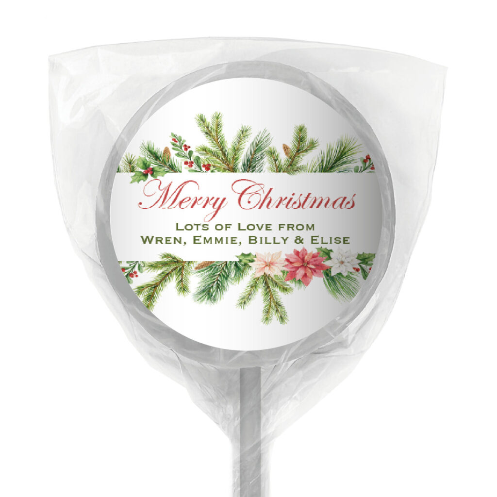 chocolate bar favours watercolour christmas