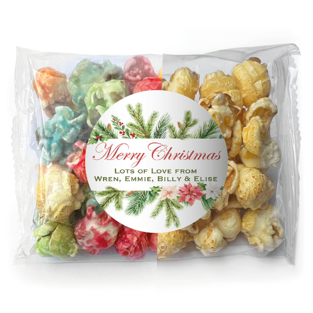 chocolate bar favours watercolour christmas