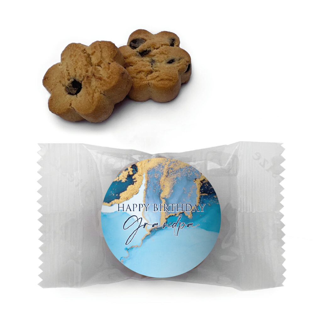 luxury blue & gold marble personalised chocolate bars