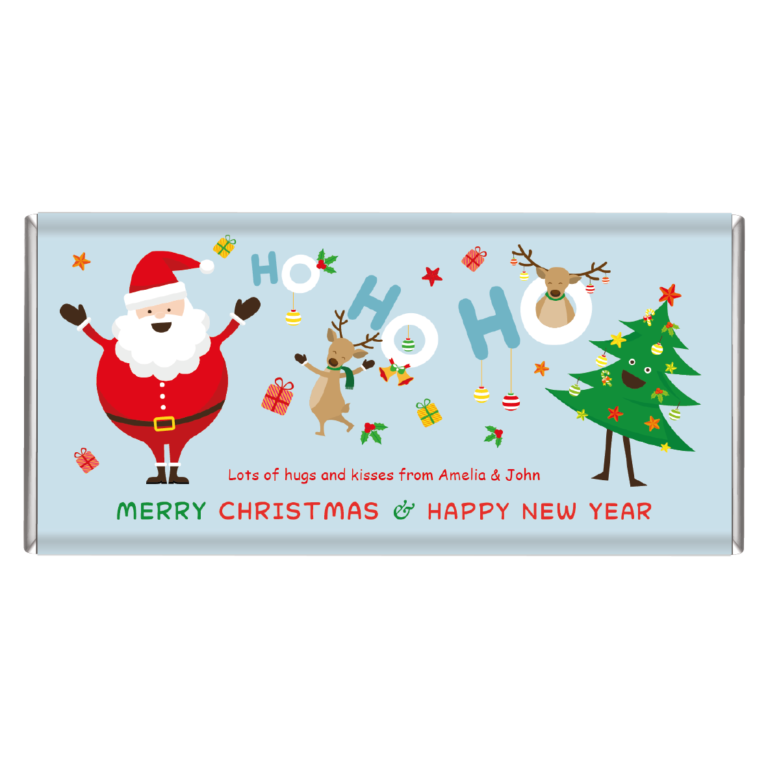 Christmas Fun Personalised Chocolate Bars