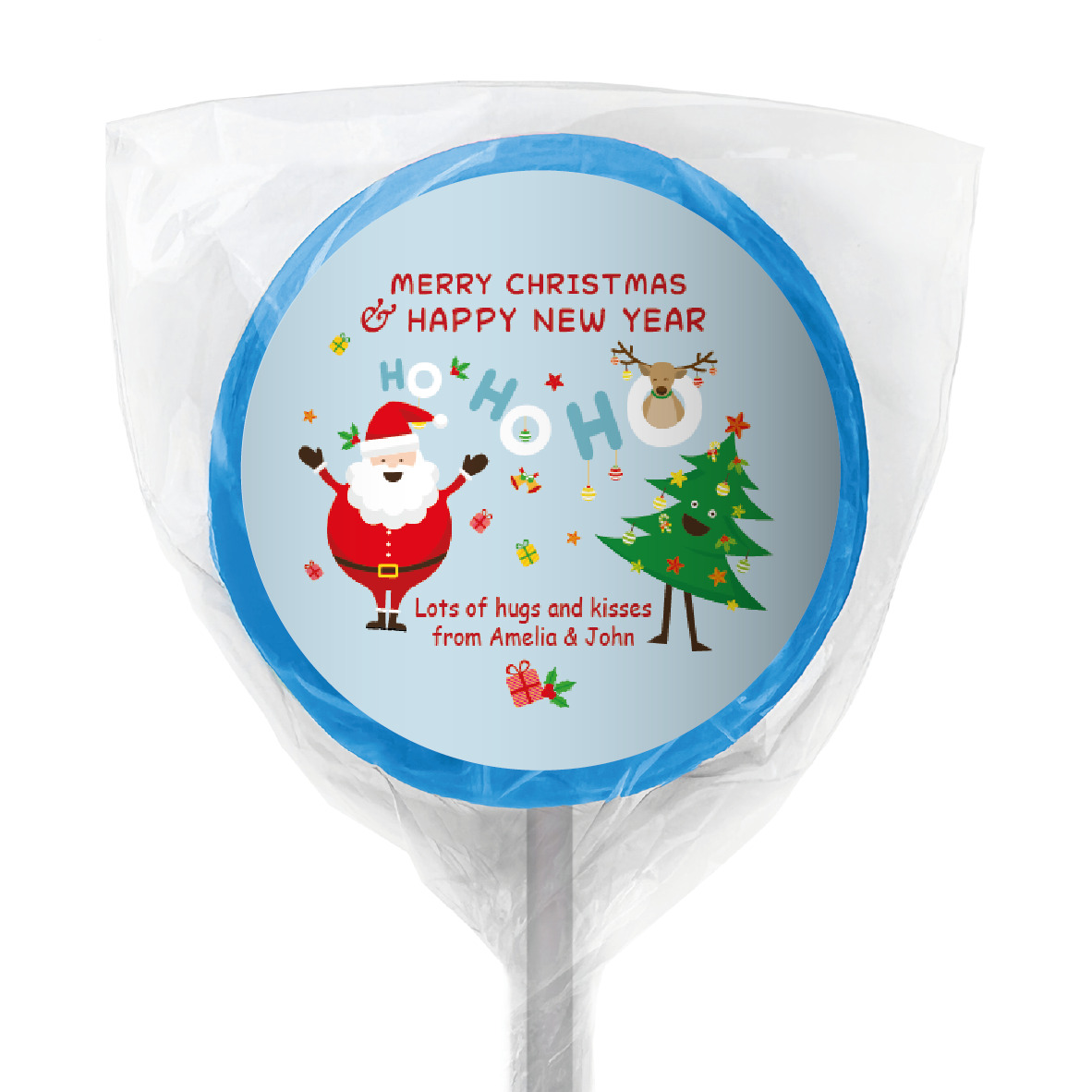 favour perfect f favour santa decor lollipop blue