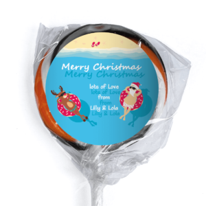 favour perfect favor donut santa lollipop orange