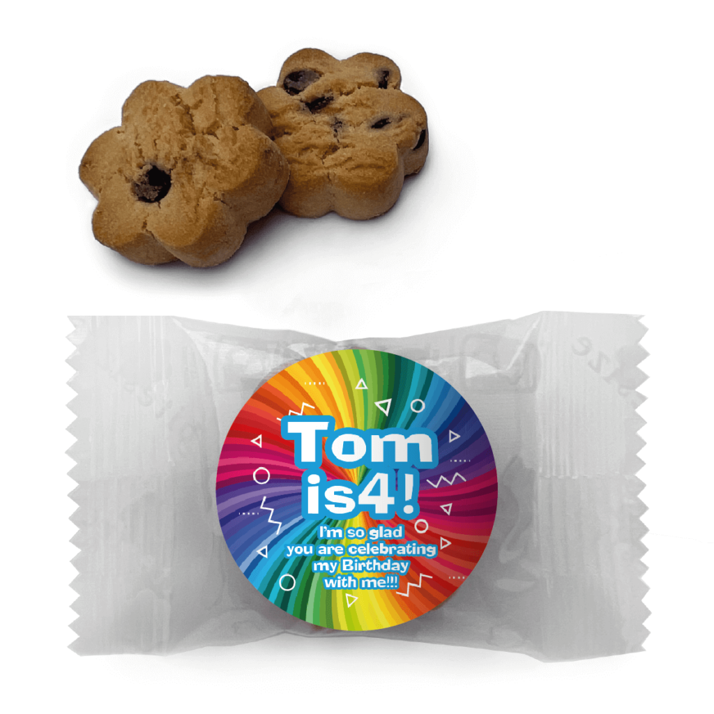 favour perfect favor boy rainbow party cookie