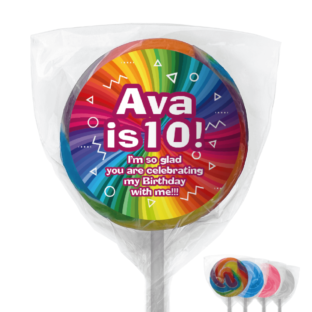 favour perfect favor girl rainbow party lollipops