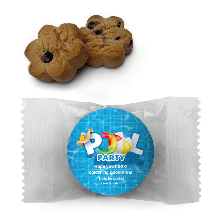 Pool Party Personalised Mini Cookies