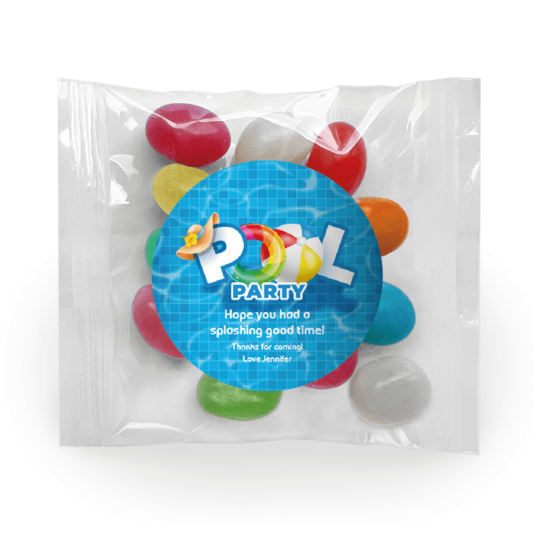 Pool Party Personalised Jelly Bean Bags
