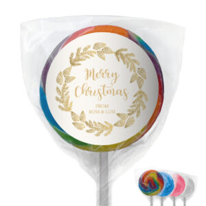 favour perfect favor xmas gold pine lollipops
