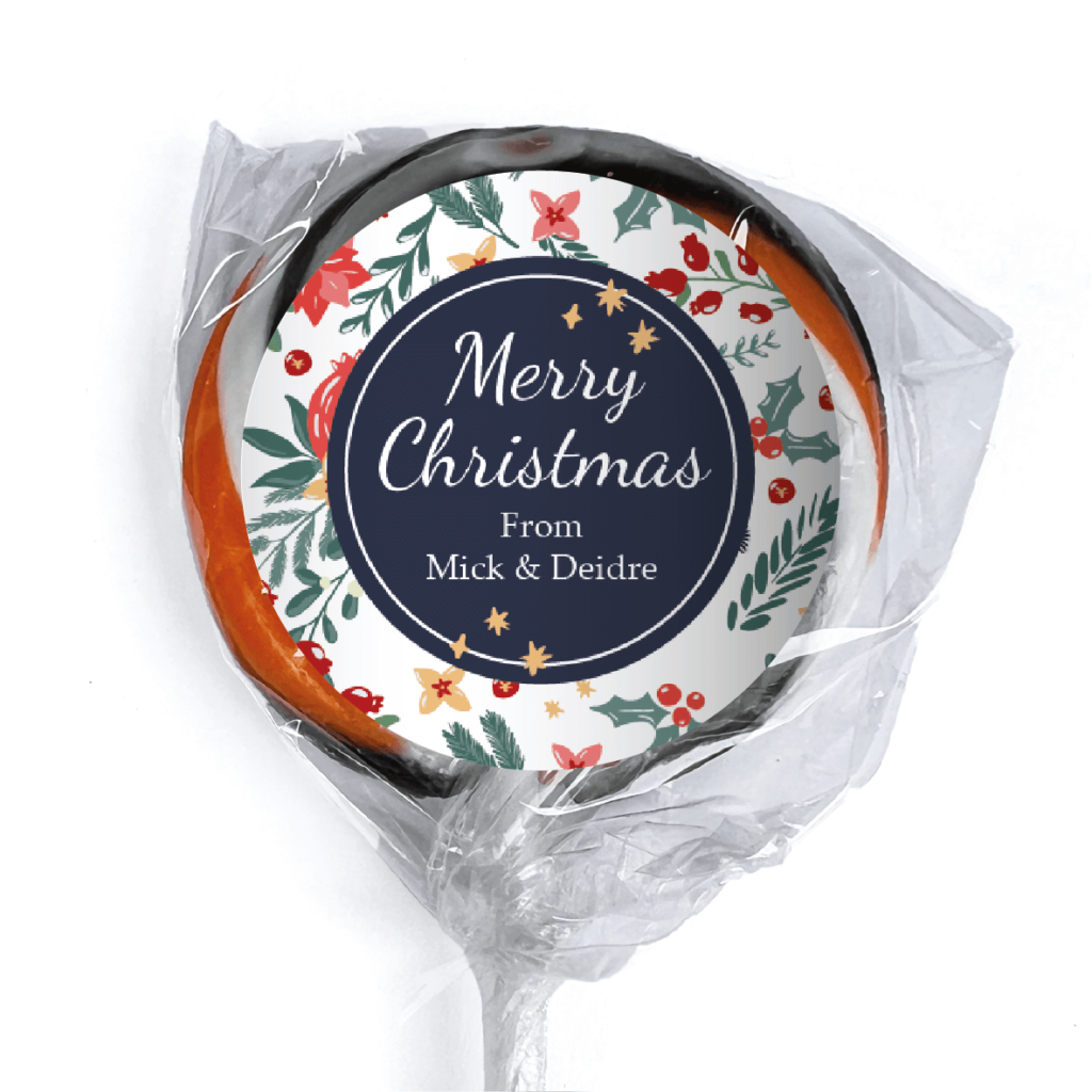 favour perfect favor xmas florals lollipop orange