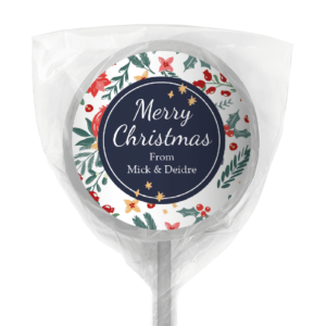 favour perfect favor xmas florals lollipop white