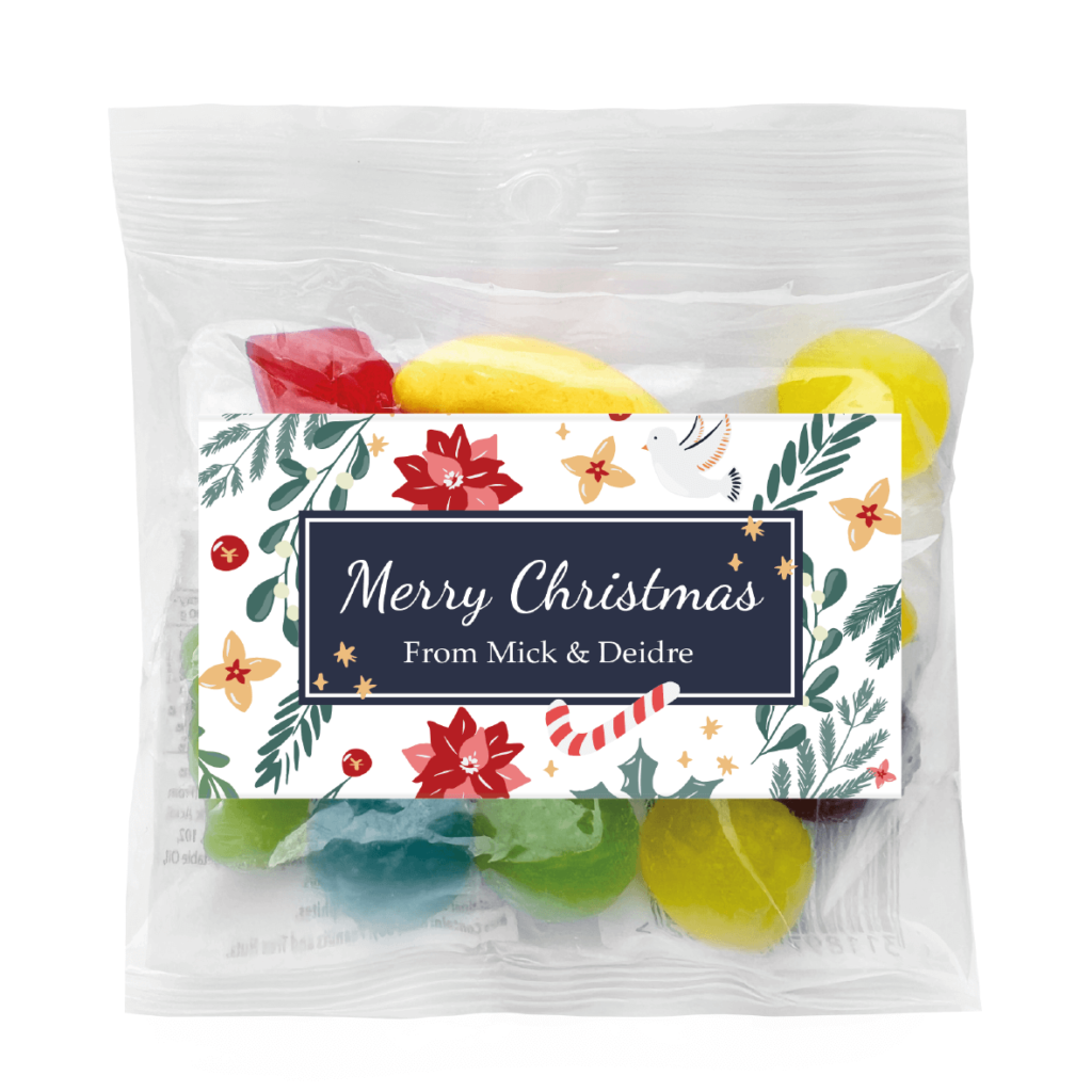 favour perfect favor xmas florals lolly bags